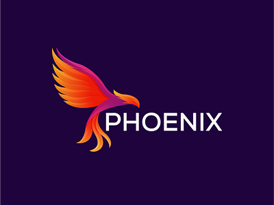 Phoenix animal animal artwork animal logo artwork bird bird logo colorful eagle elegant gradient logo logos phoenix phoenix logo