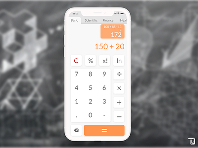 Simple calculator app interface