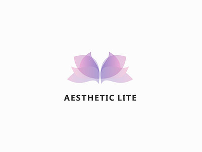 Aesthetic Lite beautiful branding clean concept creations creative cute design feminine gradient design logo modern retail simple