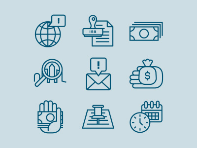 research icons