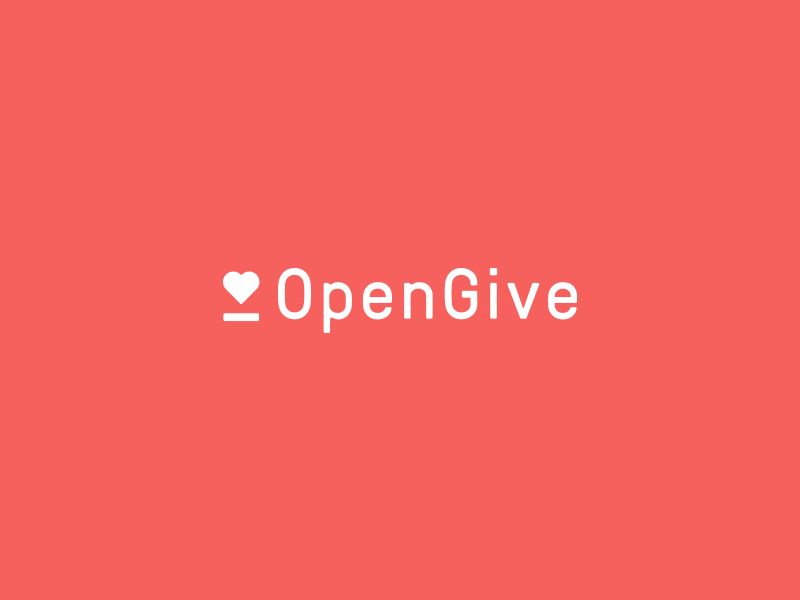 OpenGive Logo charity code denver give hackathon heart logo non profit open