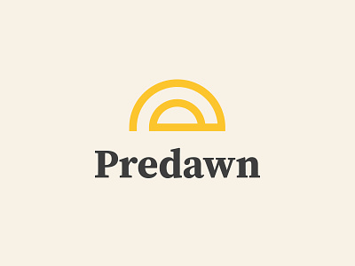 Predawn Logo dawn design icon logo predawn serif sun typography