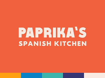 Paprika's Spanish Kitchen Logo branding design logo paprika restaurant spanish tapas