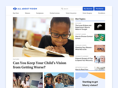 All About Vision Homepage