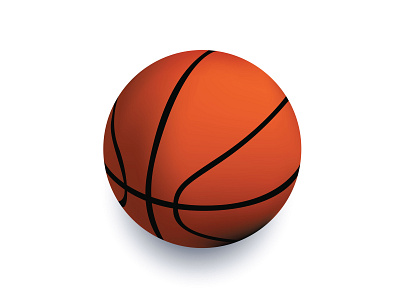 Basketball ball isolated on a white background