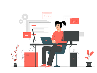 Web Development Illustration