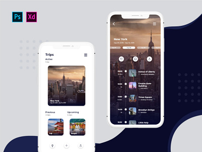 Trip Maker iOS UI Design