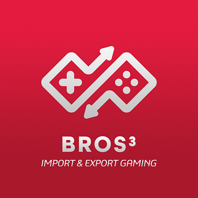 Bros3 Gaming branding design gaming illustration logo typography vector