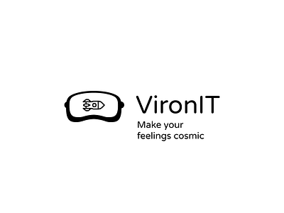Logo for VironIT branding design flat logo vector