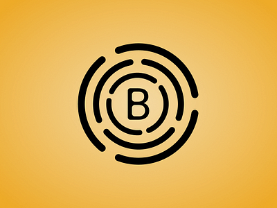 B logo flat icon logo vector