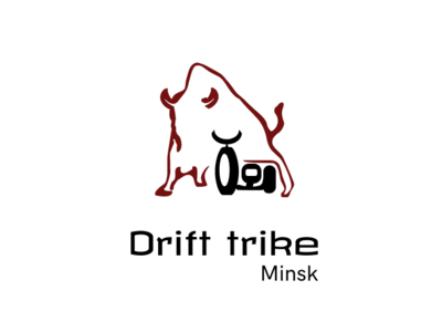 Drift trike logo branding design flat icon logo vector