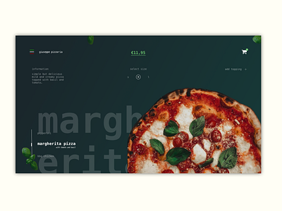 Pizza Margherita Webdesign