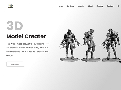 3D Model Creater 3d ui