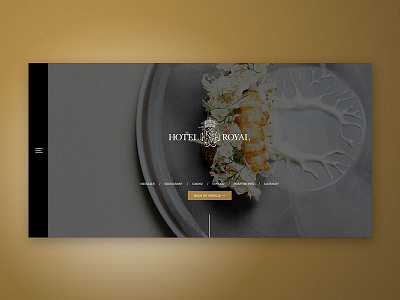 Hotel Royal - website branding design flat graphic design minimal typography ux web webdesign website