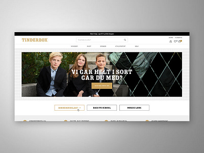 Tinderbox Kids - webshop branding design graphic design magento ux web webdesign webshop
