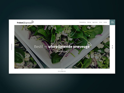 FrokostExpressen - website (design) design graphic design minimal typography ux web webdesign