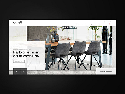 Canett Furniture - website design graphic design minimal typography ux web webdesign website