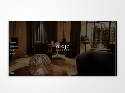 Restaurant aoc branding design flat graphic design minimal typography ux web webdesign website