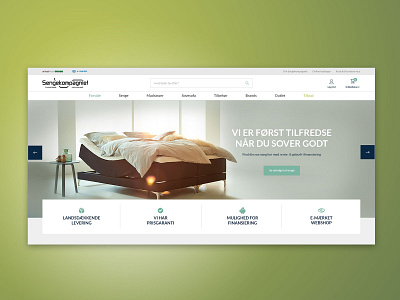 Sengekompagniet - webshop branding design graphic design magento 2 ux web webdesign webshop website