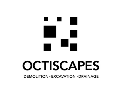 Octiscapes Logo branding construction drainage excavation image vancouver
