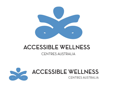 Accessible Wellness Centres Australia Logos accessible disability disabled health logo non profit wellness