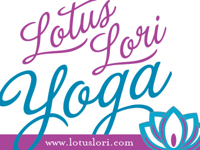 Lotus Lori Yoga Logo fitness logo lotus wellness yoga