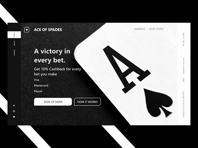 Ace of spades design draft ui web