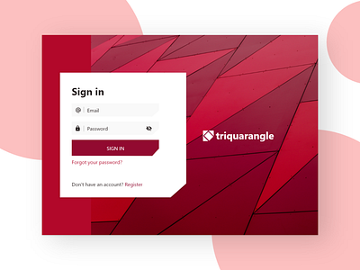 triquarangle app design draft ui ux web