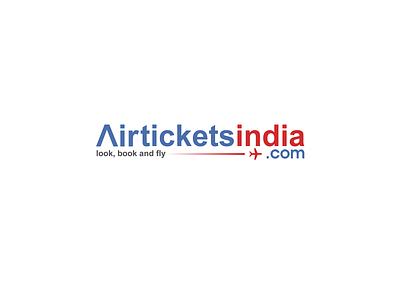 Air Tickets India Logo brand branding corel draw coreldraw design illuminated illustration logo typography ui vector