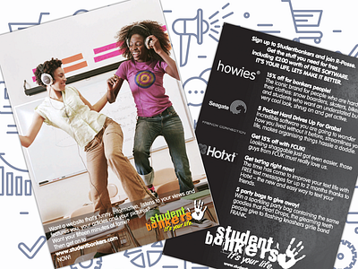 Student Bonkers - Leaflet brand branding corel draw coreldraw corporate creative design leaflet photoshop print typography