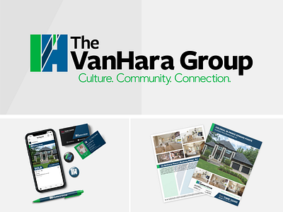 The VanHara Group Branding branding design logo print real estate realestate social media style guide