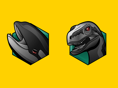 Orca & Velociraptor - Collaboration Badges S1