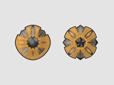 Tier 7 & 8 - Submission Badges S1 achievements badge graphic design military submission svg vector