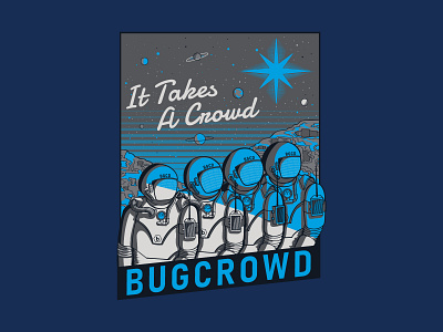 It Takes A Crowd T-Shirt - Defcon '19 apparel design graphic design illustration print design vector