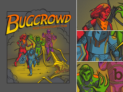 Bugcrowd T-Shirt clothing design design illustration t shirt t shirt design