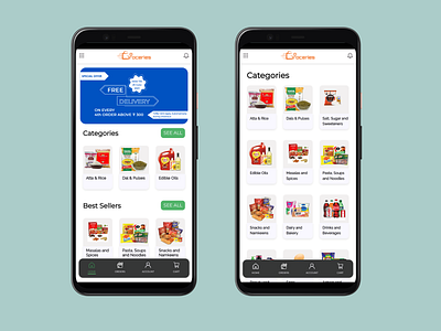 GoGroceries - Shopping App UI Design app design ui website
