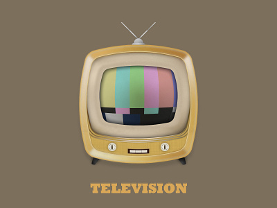 An Old Television challenge daily challange design drawing illustration illustrator television tv vector vintage vintage television vintage tv