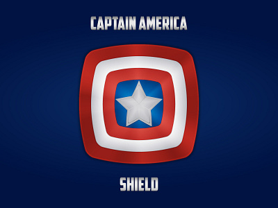 Captain America's Shield avenger avengers captain america challenge daily daily challange design drawing illustration illustrator shape shield squarish superhero vector