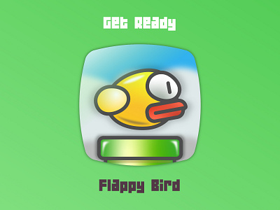 Get ready, Flappy Bird! challenge daily daily challange design drawing flappy bird illustration illustrator squarish vector