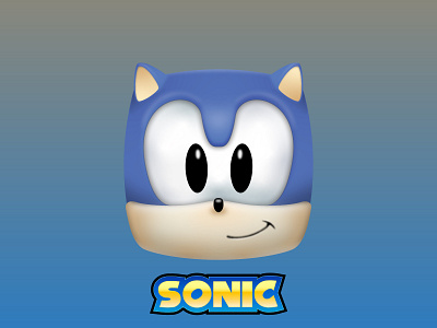 Sonic challenge daily daily challange design drawing illustration illustrator sonic squarish vector