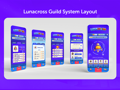 Lunacross Guild System UI/UX art art direction design digital art game graphic design illustration photoshop ui userinterface ux web design