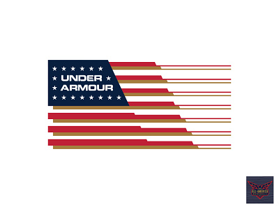 under armour logo american flag