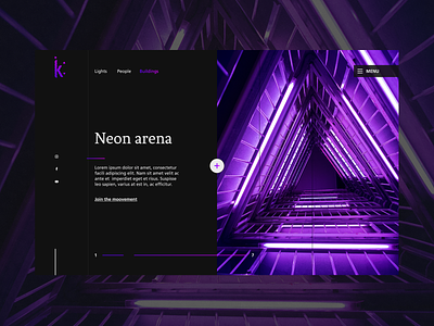 Neon Arena landing page ui ux ui webdesign