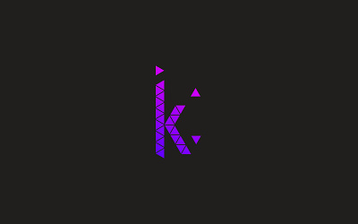 K Logo gradient gradient logo logo logo design