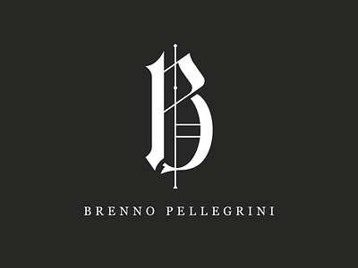 Brenno Pellegrini ▲ Logo bletter gothic logo logo design serif
