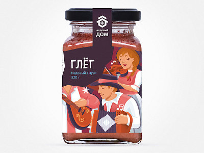 Медовый бар Глёг brand branding design fmcg food illustration package