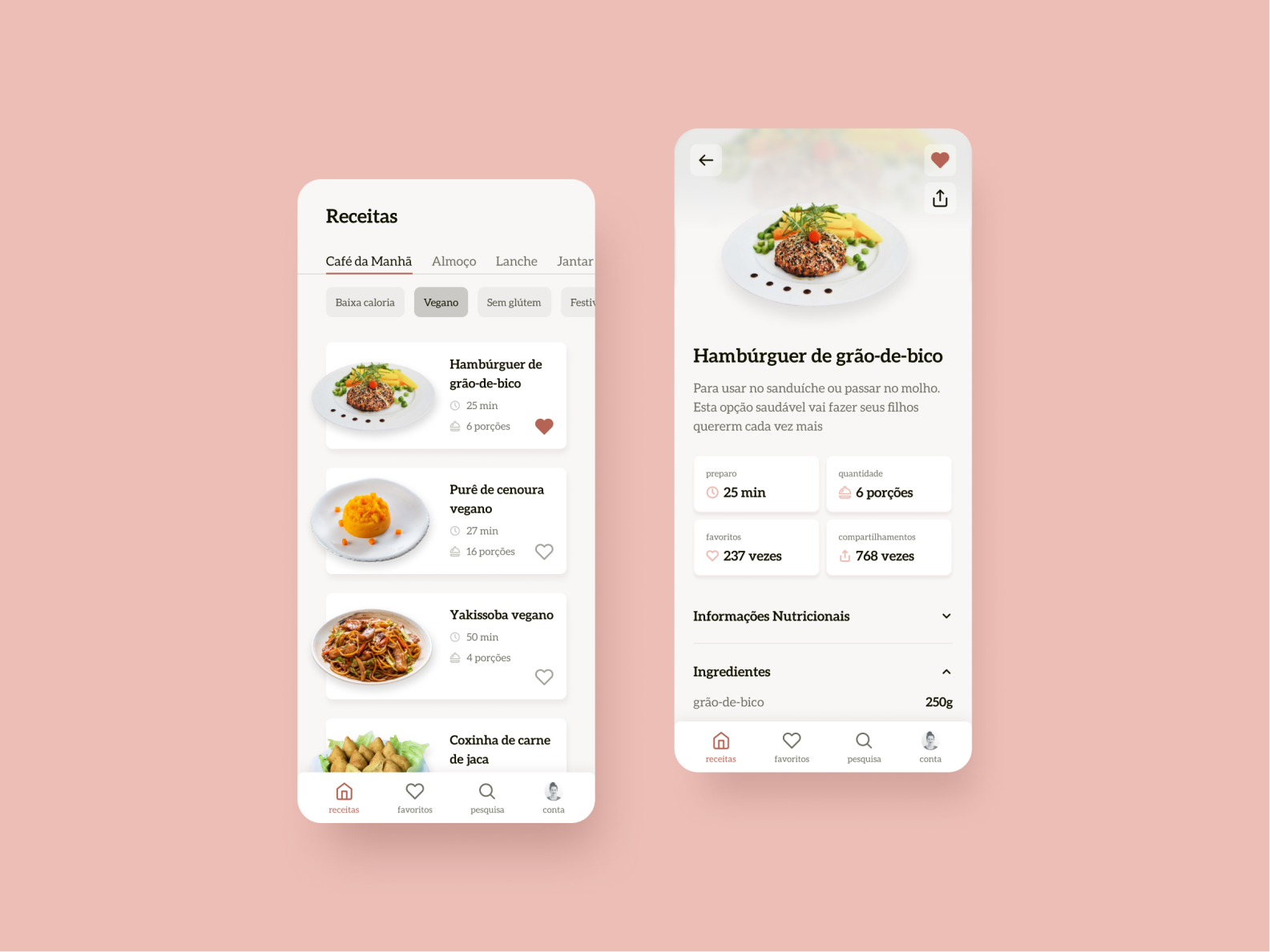 Recipe App - UI Challenge by Raianne Rodrigues on Dribbble