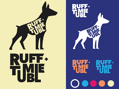 Ruffntumble Branding branding design illustration logo typography vector