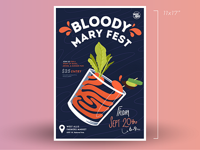 Bloody Mary Fest branding design graphic design illustration illustrator photoshop procreate vector