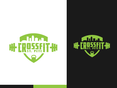 Crossfit St. Pete crossfot fitness logo design